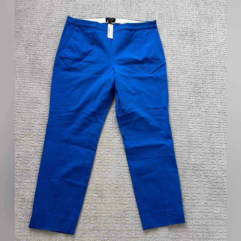 J Crew Martie Pants Blue Size 12 Brand New